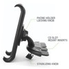 Universal CD Slot Insert Phone & Tablet Mount with Adjustable Rotating 360 Cradle - Black