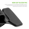 Dashboard Clip Mount Phone Holder with Non-Slip Clamp, Automatic Arm Release Button and 360 Degree Rotation - Black