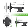 Smartphone Car Windshield Dashboard Mount with Telescopic Arm - Black