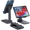 Universal Desktop Cell Phone and Tablet Foldable Stand - Black