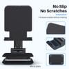 Universal Desktop Cell Phone and Tablet Foldable Stand - Black