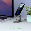 Universal Desktop Cell Phone and Tablet Foldable Stand - Black