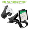 Car Dashboard Clip Mount Phone Holder - Black