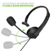 Durable Hands-Free 3.5mm Headset with Flexible Boom Mic - Black