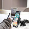 Universal Extendable Telescopic Arm Windshield and Dashboard Smartphone Holder Mount - Black