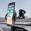Universal Extendable Telescopic Arm Windshield and Dashboard Smartphone Holder Mount - Black