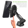 Extendable Telescopic Arm Windshield and Dashboard Smartphone Holder Mount - Black
