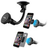 Extra Strength Magnetic Car Dashboard and Windshield Mount with Flexible Gooseneck for Smartphones - Black