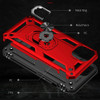 Military Grade Finger Loop Case with 360° Rotating Ring Holder Kickstand for iPhone 13 - Red