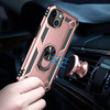 Military Grade Finger Loop Case with 360° Rotating Ring Holder Kickstand for iPhone 13 Mini - Rose Gold
