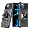 Robotic Series Dual Layer Hybrid Case with Ring Stent Finger Loop for iPhone 13 Pro Max - Black