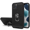 Dynamic Dual Layer Hybrid Case with Ring Stent Finger Loop for iPhone 13 - Black
