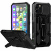 Military Grade Hybrid Armor Case with Integrated Belt Clip and Kickstand for iPhone 13 - Black