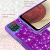 TotalDefense Glitter Hybrid Case for Samsung Galaxy A42 5G - Purple