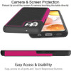 TotalDefense Hybrid Case for Samsung Galaxy A42 5G - Hot Pink