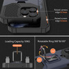Military Grade All-In-One Ring Stand Card Case for iPhone 13 Pro - Navy Blue