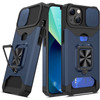 Military Grade All-In-One Ring Stand Card Case for iPhone 13 - Navy Blue