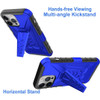 3-IN-1 Advanced Armor Hybrid Case with Belt Clip Holster for iPhone 13 Pro - Blue