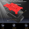 3-IN-1 Advanced Armor Hybrid Case with Belt Clip Holster for iPhone 13 Pro - Red