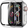 Defense Case with Integrated Tempered Glass Screen Protector for Apple Watch 45mm Series 7 - Clear