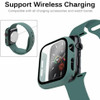 Defense Case with Integrated Tempered Glass Screen Protector for Apple Watch 45mm Series 7 / 8 / 9 - Green