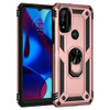 Military Grade Finger Loop Case with Ring Holder for Motorola Moto G Pure / Moto G Power 2022 - Rose Gold