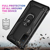 Military Grade Finger Loop Case with Ring Holder for Samsung Galaxy S21 FE 5G - Black