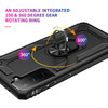 Military Grade Finger Loop Case with Ring Holder for Samsung Galaxy S21 FE 5G - Black