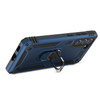 Military Grade Finger Loop Case with Ring Holder for Samsung Galaxy S21 FE 5G - Navy Blue