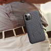 Shell Holster Kickstand Case with Spring Belt Clip for iPhone 13 Pro - Black