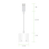 USB-C (Type-C) and 3.5mm Audio + Charge Adapter - White