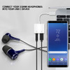 USB-C (Type-C) and 3.5mm Audio + Charge Adapter - White