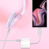 USB-C (Type-C) and 3.5mm Audio + Charge Adapter - White