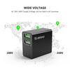 Dual USB-A Wall Charger 24W - Black