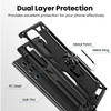 Military Grade Finger Loop Case with Ring Holder for Samsung Galaxy S22 Ultra 5G - Black