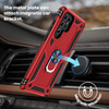 Military Grade Finger Loop Case with Ring Holder for Samsung Galaxy S22 Ultra 5G - Red