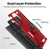 Military Grade Finger Loop Case with Ring Holder for Samsung Galaxy S22 Ultra 5G - Red