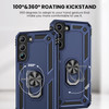 Military Grade Finger Loop Case with Ring Holder for Samsung Galaxy S22 Plus 5G - Navy Blue