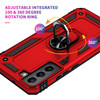 Military Grade Finger Loop Case with Ring Holder for Samsung Galaxy S22 Plus 5G - Red
