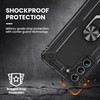 Military Grade Finger Loop Case with Ring Holder for Samsung Galaxy S22 5G - Black