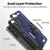 Military Grade Finger Loop Case with Ring Holder for Samsung Galaxy S22 5G - Navy Blue