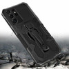 Military Grade Hybrid Armor Case with Integrated Belt Clip and Kickstand for Samsung Galaxy S22 Ultra 5G - Black