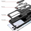 Military Grade Hybrid Armor Case with Integrated Belt Clip and Kickstand for Samsung Galaxy S22 Ultra 5G - Black