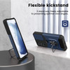 Military Grade All-In-One Ring Stand Card Case for Samsung Galaxy S22 Plus 5G - Navy Blue