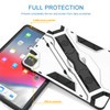 Rugged Hybrid Armor Case with Multi-Functional Kickstand for iPad Air (5th and 4th Generation) - Silver