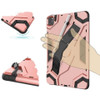 Rugged Hybrid Armor Case with Multi-Functional Kickstand for iPad Air (5th and 4th Generation) - Rose Gold