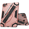 Rugged Hybrid Armor Case with Multi-Functional Kickstand for iPad Air (5th and 4th Generation) - Rose Gold