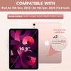 Rugged Hybrid Armor Case with Multi-Functional Kickstand for iPad Air (5th and 4th Generation) - Rose Gold