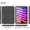 Exoskeleton Hybrid Armor Case with Kickstand for iPad Mini 6 (6th Generation) - Black