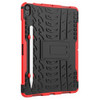 Exoskeleton Hybrid Armor Case with Kickstand for iPad Air (5th and 4th Generation) - Red